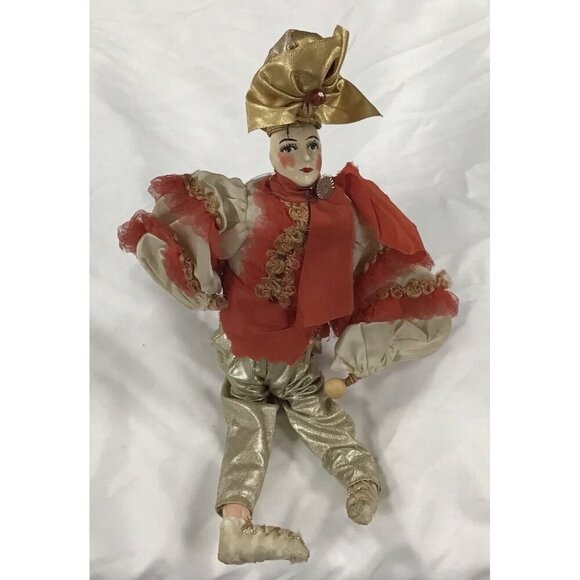 1950s RHUMBA HAVANA CUBA DANCERS DOLL WRAPPED WIRE COMPOSITION HND PAINT - Picture 1 of 3